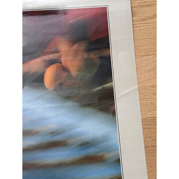 Vintage Original 1984 Los Angeles Olympics Poster 18" x 24" Swimming - Picture 2 of 5